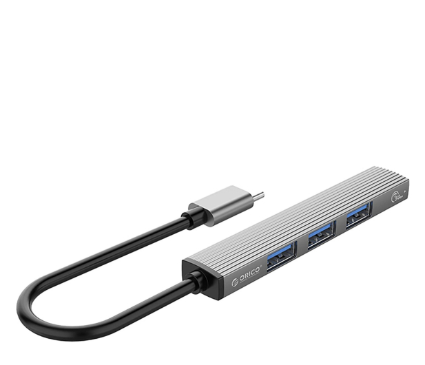 Orico USB-C - 1x USB-A 3.0, 3x USB-A 2.0 - szary - 1343456 - zdjęcie 2